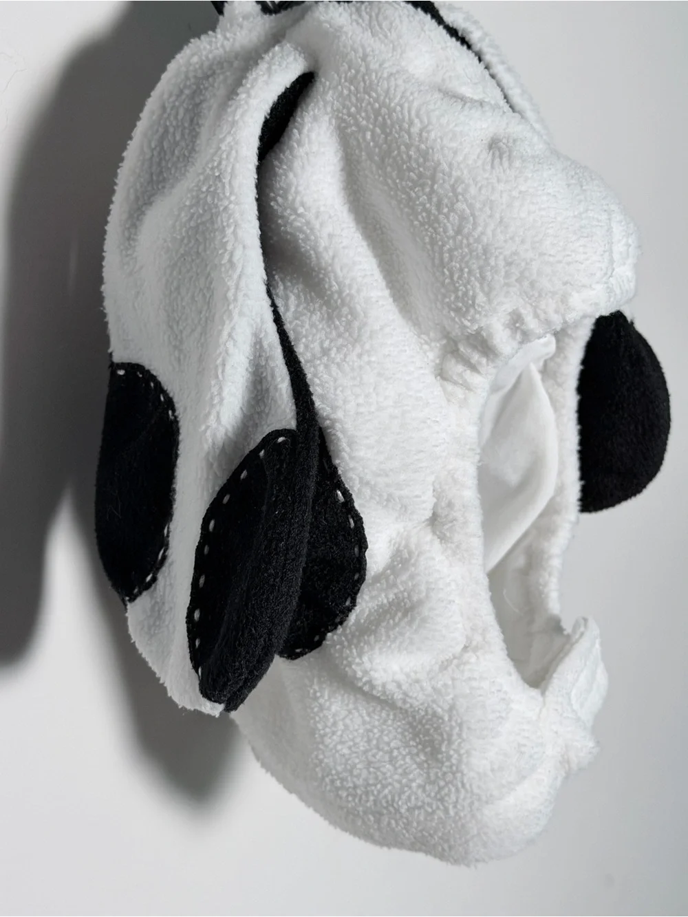 Pottery Barn Kids White and Black Dalmatian Costume with Red Collar Accent